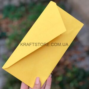 Крафт конверт DL, желтый мед
