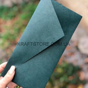 Крафт конверт DL, малахит