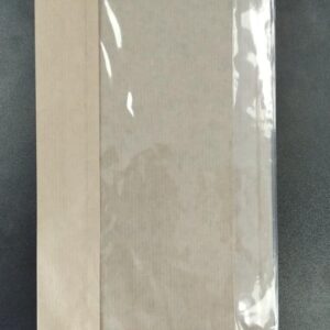 Пакет саше большой с окошком, 400х160х60 (окно 180мм), беж