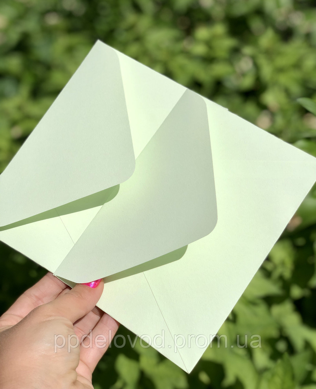 Конверт C6 из крафт картона, Фисташка - Зображення 3
