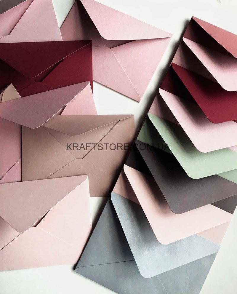 Конверт из дизайнеркского картона, C5, бриллиантовий чёрный - Зображення 2