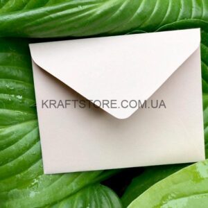 Конверт из крафт картона, мини, бисквит