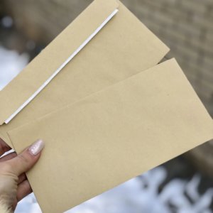 Конверт цветной СКЛ, DL, 80г/м2 - Бежевый