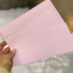 Конверт цветной, пастель. СКЛ, DL, 80г/м2 - кремовый пастель