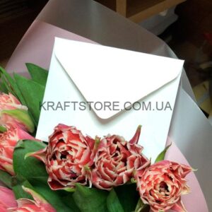 Крафт конверт мини(110х90мм), белый