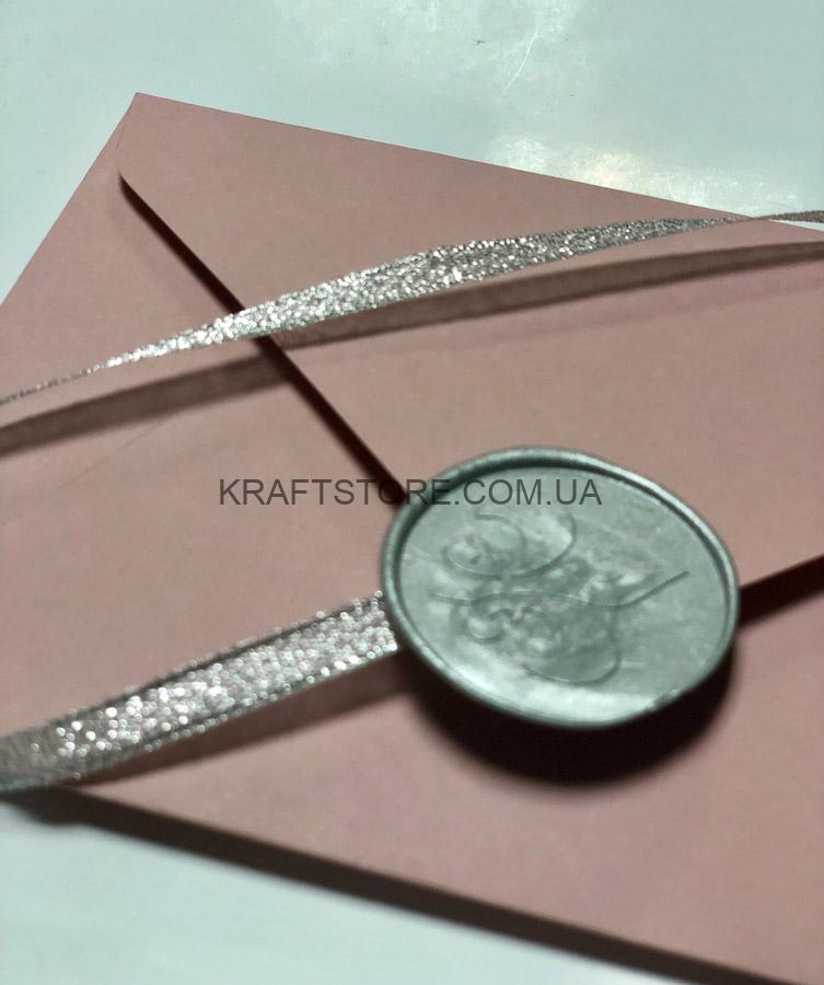 Конверт из дизайнеркского картона, С5, винтажная роза — изображение 4