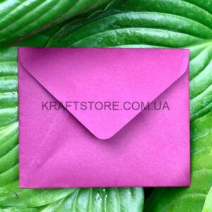 Конверт из крафт картона, мини, орхидея