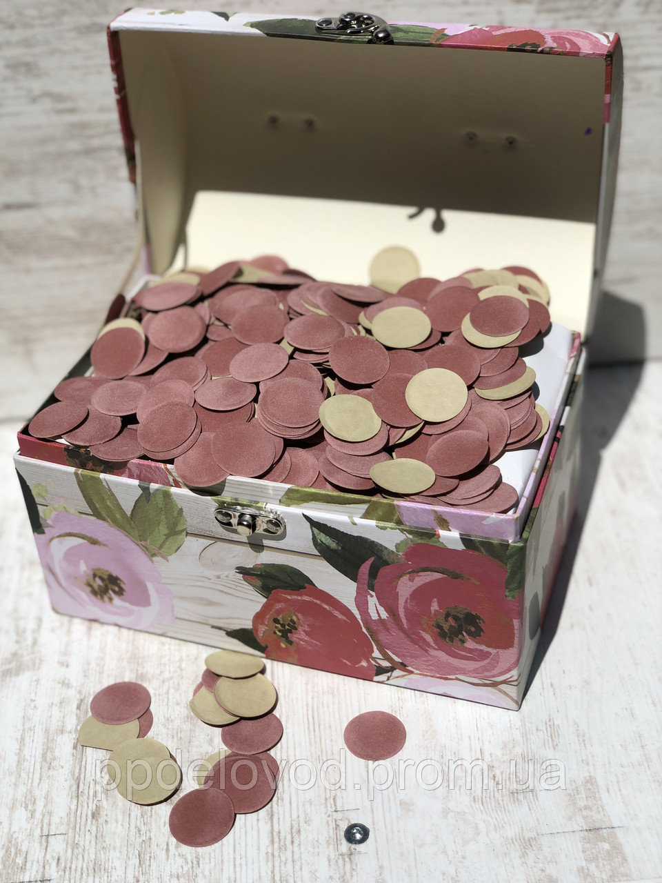 Конфетти, 50г, кружочки 35мм, бархат — изображение 2