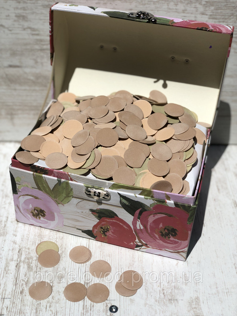 Конфетти, 50г, кружочки 35мм, бархат — изображение 3