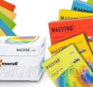Цветная бумага микс А4 Mondi Coloured, 80 г/м2, 250л