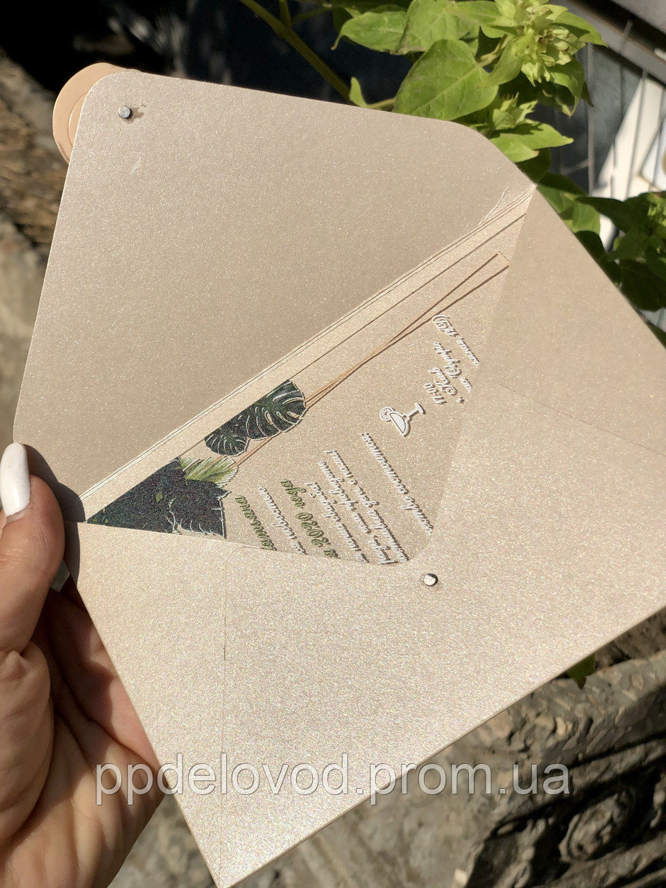 Конверт С6 для денег на магните, Розовое золото - Зображення 3