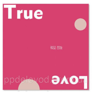 Калька для цветов "True Love", фуксия